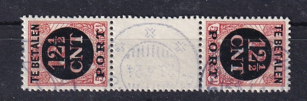 X87B) Nederland 1924 Port P68B gebruikt €900 geen garantie, Verzenden, T/m 1940, Gestempeld