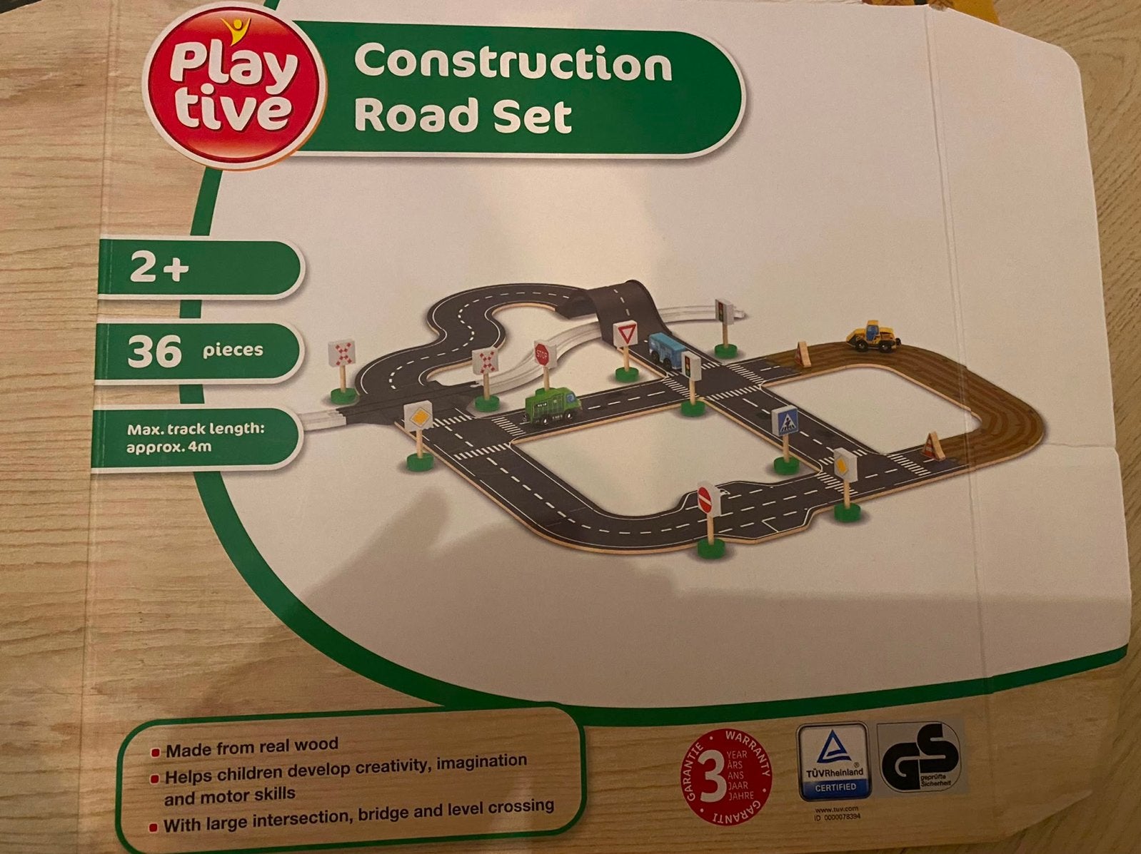 Playtive Houten Wegenbouw Set - 36 Delen, Ophalen, Zo goed als nieuw