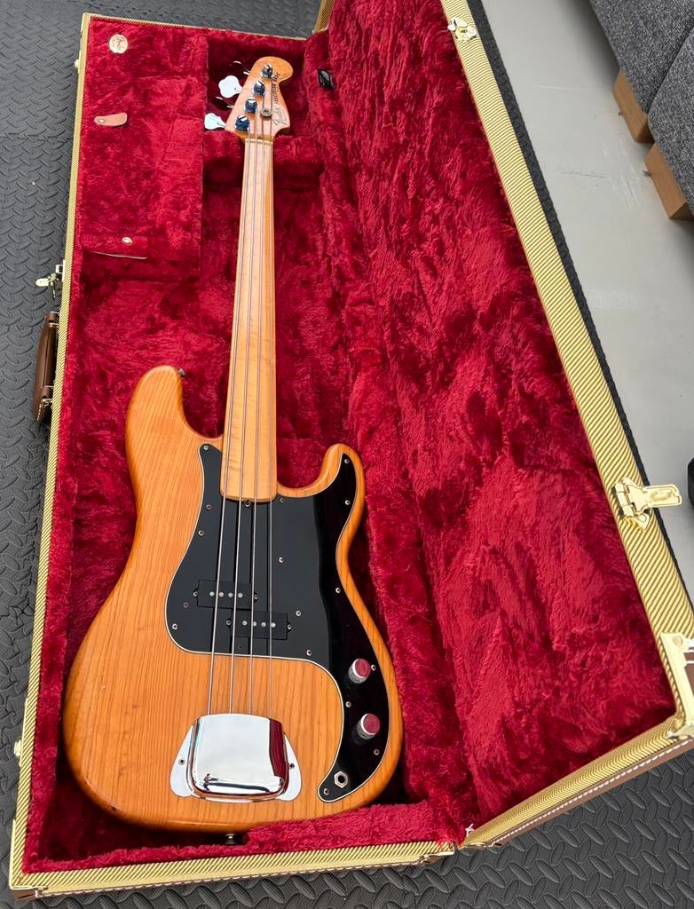 Fender Precision 1978 Fretless, Ophalen of Verzenden, Zo goed als nieuw, Elektrisch, Fretloos