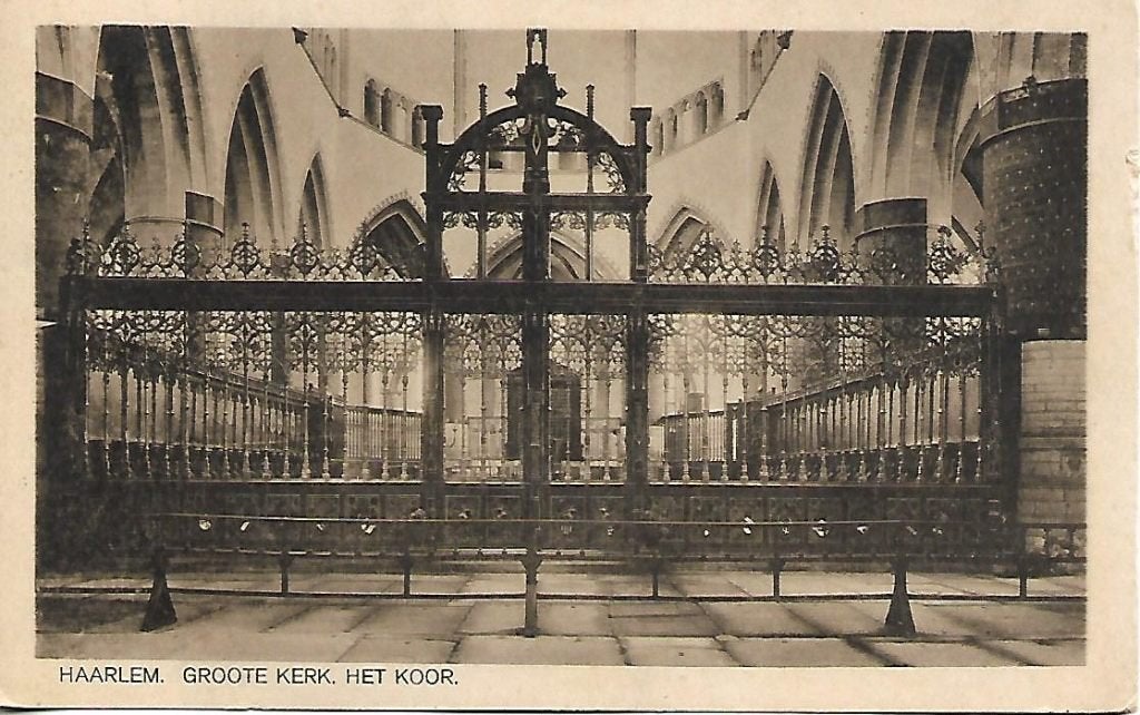 Haarlem- -Het Koor, Groote Kerk., Verzenden, 1920 tot 1940, Gelopen, Noord-Holland