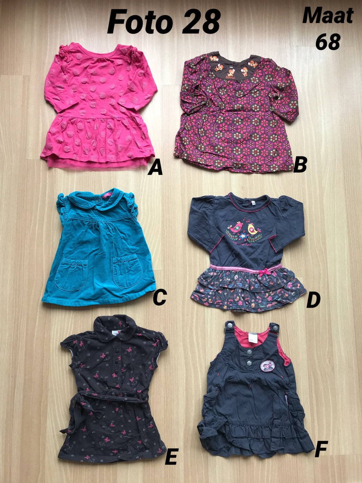 Jurkje jurk meisje maat 68 winter zgan *foto 28*, Kinderen en Baby's, Babykleding | Maat 68, Ophalen of Verzenden, Zo goed als nieuw