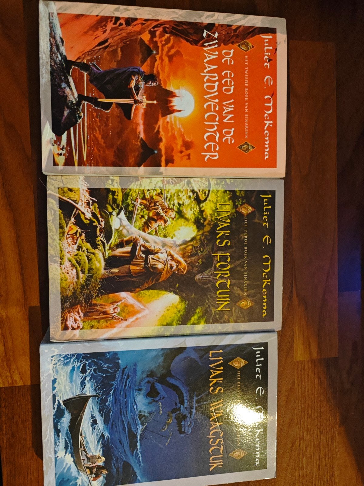 Juliet E. McKenna - Livaks Waagstuk, De Eed, Livaks Fortuins, Ophalen of Verzenden, Gelezen, Juliet E. McKenna
