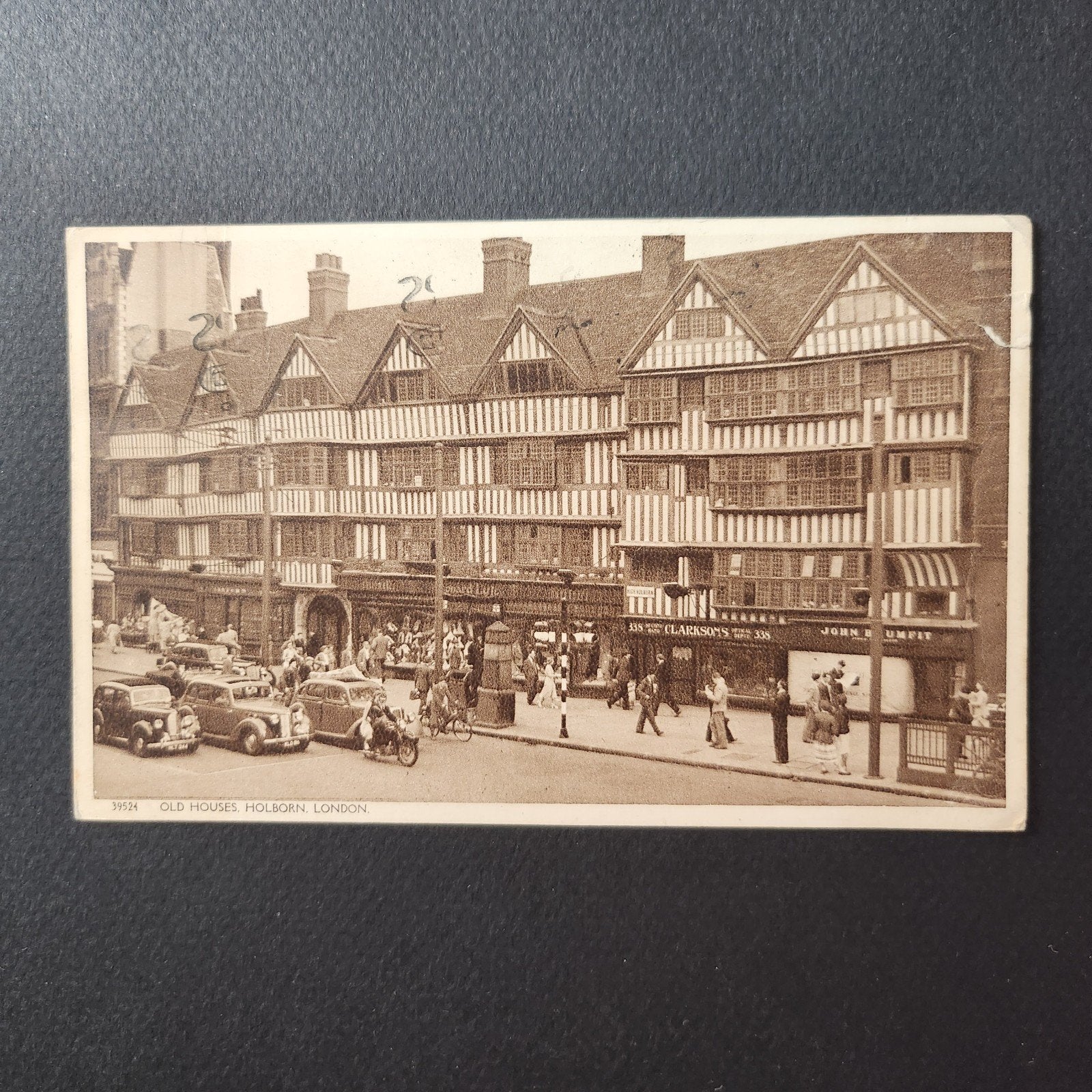Holborn, Londen - Ansichtkaart 1954, Verzenden, 1940 tot 1960, Gelopen, Engeland