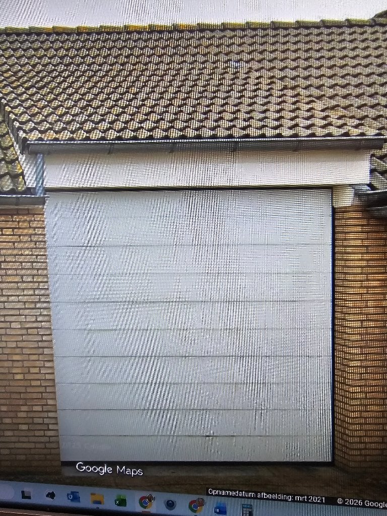 2 gebruikte Verbeco Proline ISO 45 garagedeuren  afstandsbed, Ophalen, Garagedeur, Kunststof, Gebruikt