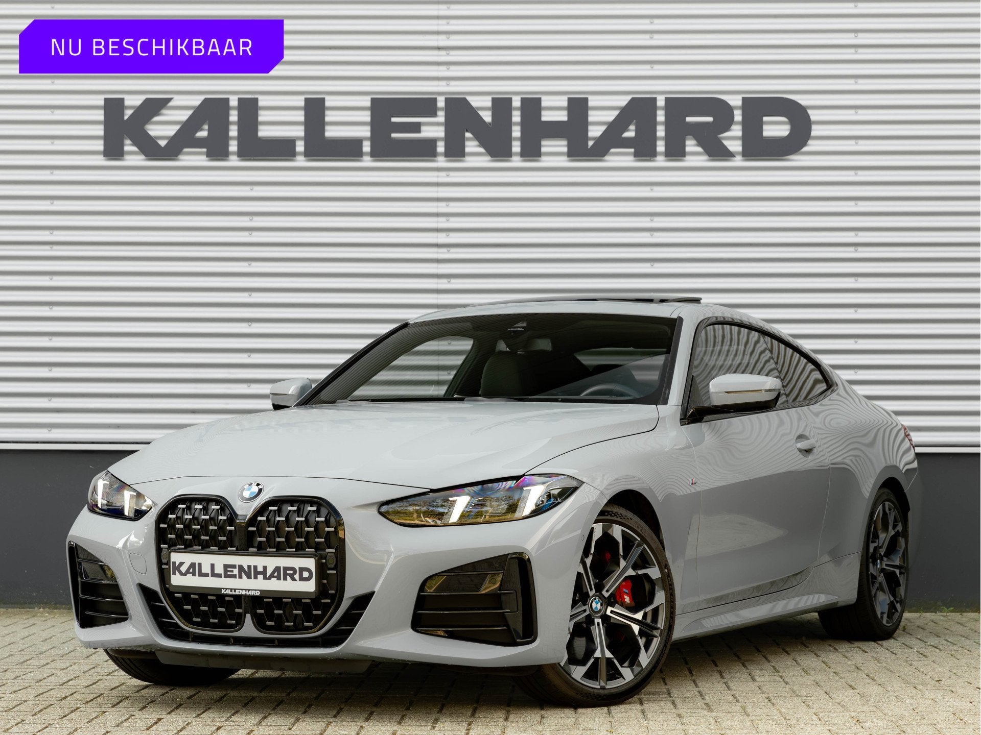 BMW 4 Serie Coupé 430i xDrive - M-Sport Pro - Schuif-/Kante, Auto's, 4 stoelen, Bedrijf, Vierwielaandrijving, Zilver of Grijs