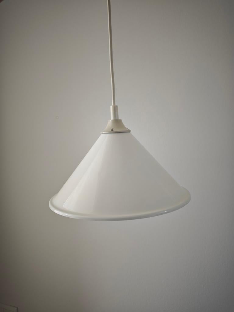 Vintage design IKEA hanglamp emaille, Huis en Inrichting, Lampen | Hanglampen, Ophalen of Verzenden, Minder dan 50 cm