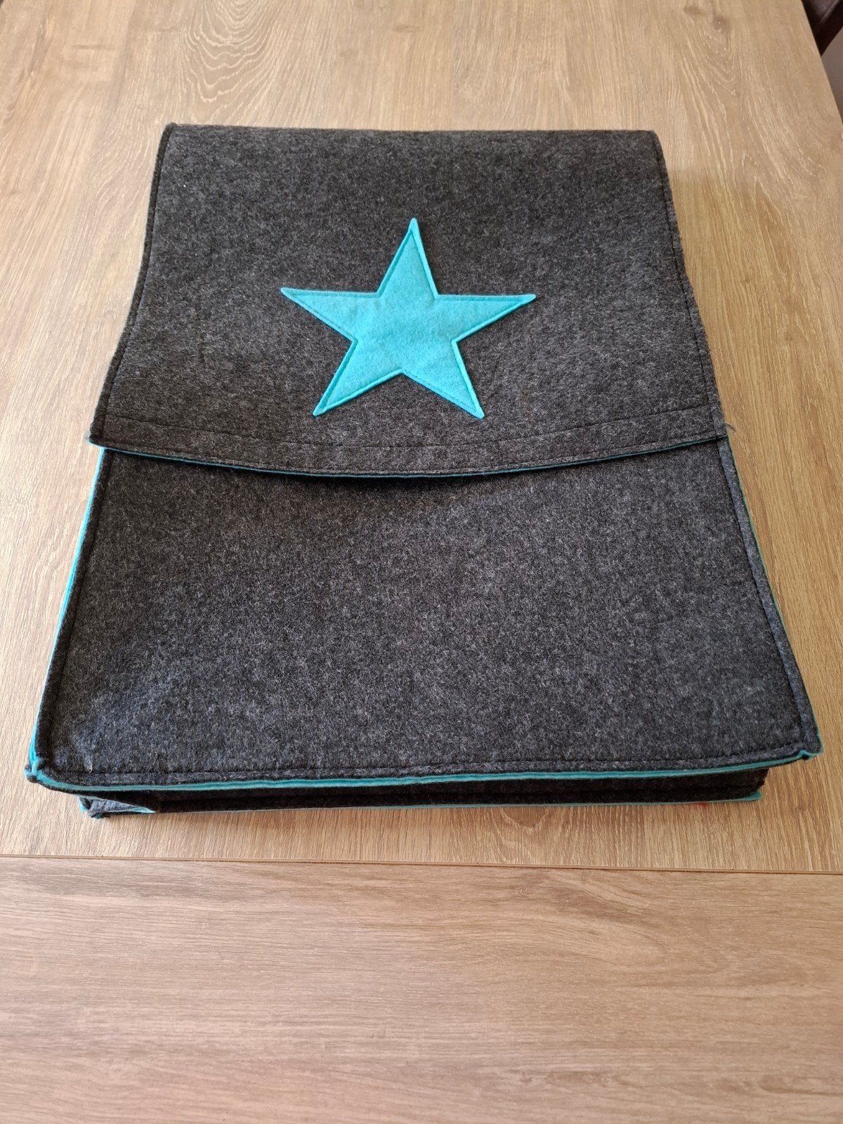 Speelgoed opbergzak van vilt met ster - 53x44 cm, Ophalen of Verzenden, Jongen of Meisje