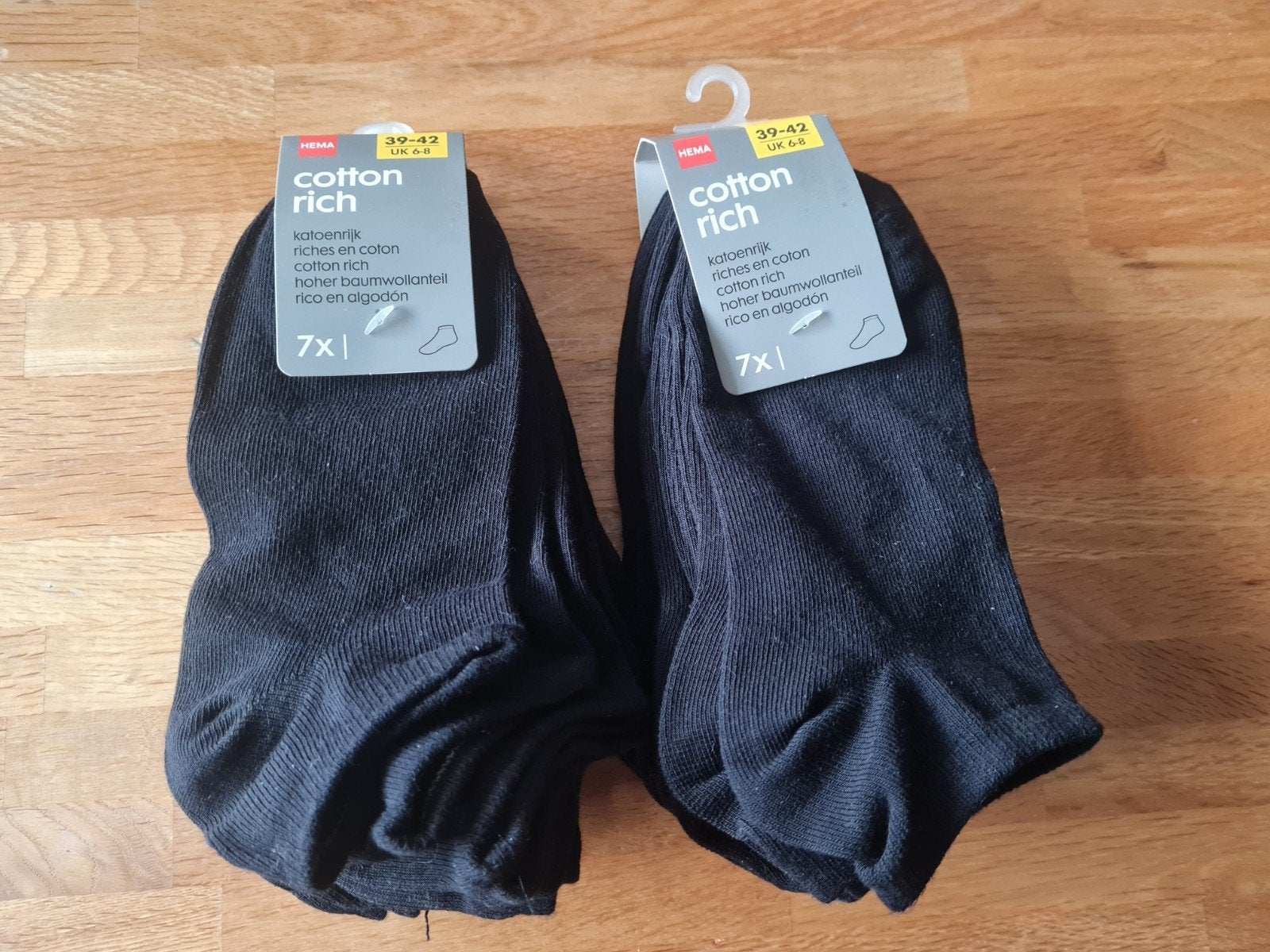Hema vrouwen sneakersokken, zwart, maat 39/42, Zwart, Nieuw, Maat 39 t/m 42, Hema