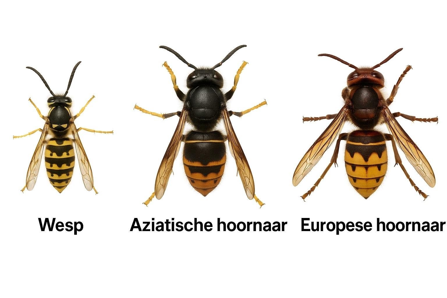 Bestrijding van wespen en hoornaars, Overige soorten