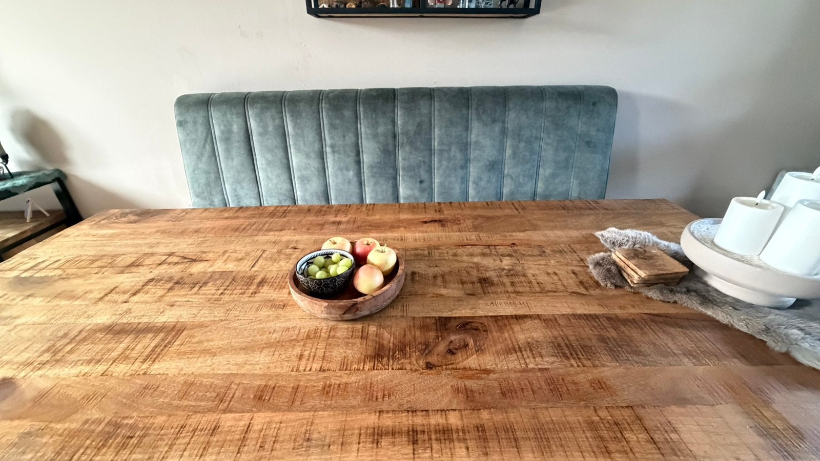 Eetkamer set | Bank + Tafel, Ophalen, Zo goed als nieuw, 4 tot 6 stoelen