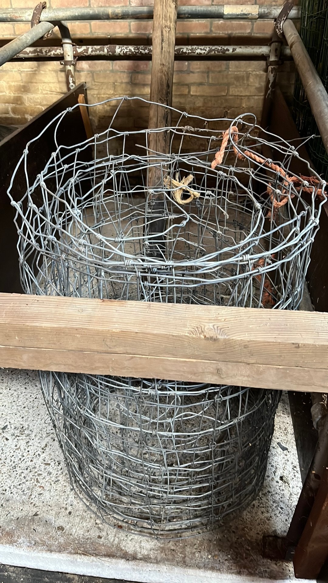 5 rollen ijzeren afrastering, Ophalen, Gebruikt, 20 meter of meer, Gaas