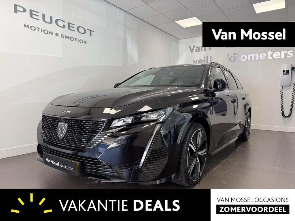 Peugeot 308 SW 1.2 PureTech GT 130 PK | Automaat | El. Achte, 12 maanden, Gebruikt, 1199 cc, Zwart