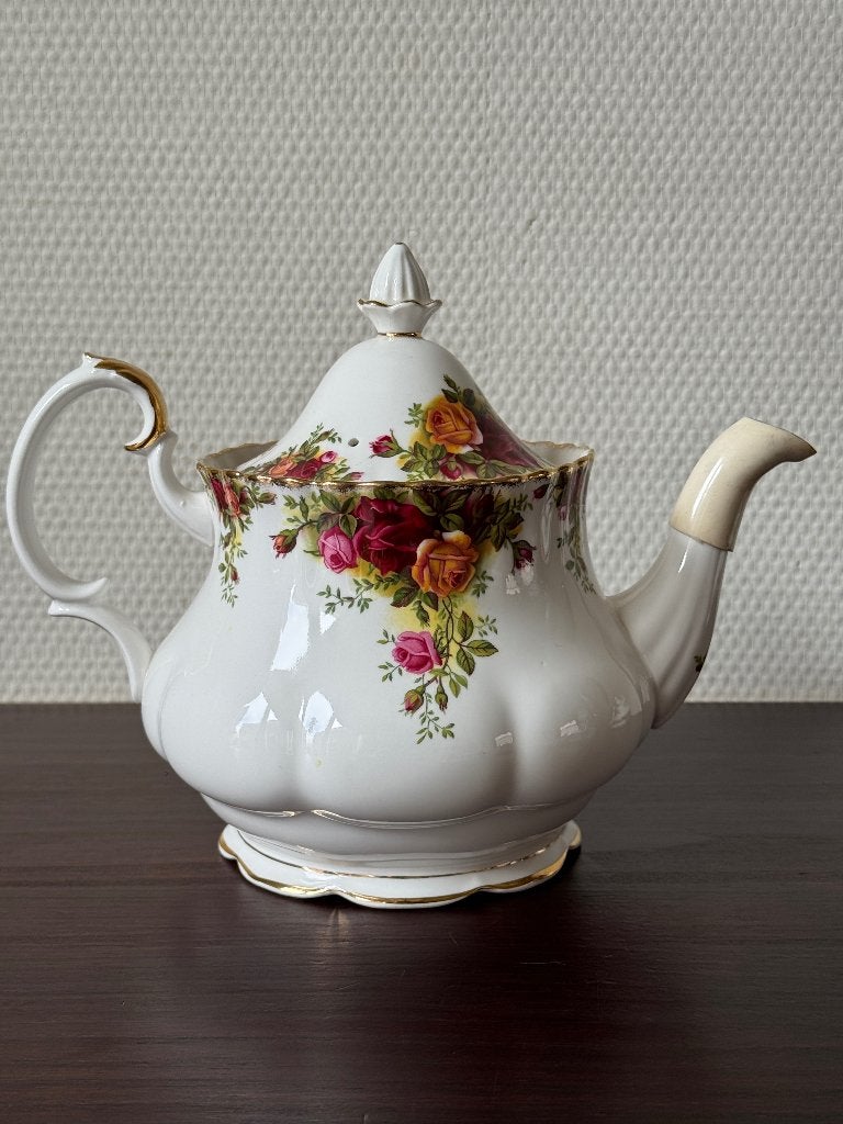 Grote Royal Albert Theepot, Olf Country Roses, 1,2 Liter, XL, Huis en Inrichting, Keuken | Servies, Overige typen, Ophalen of Verzenden