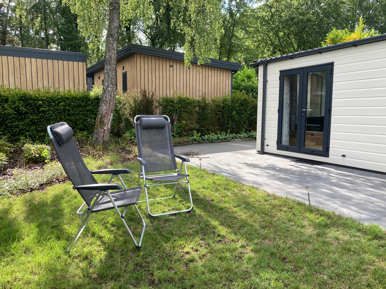 4 Redwood campingstoelen, Ophalen, Zo goed als nieuw, Campingstoel