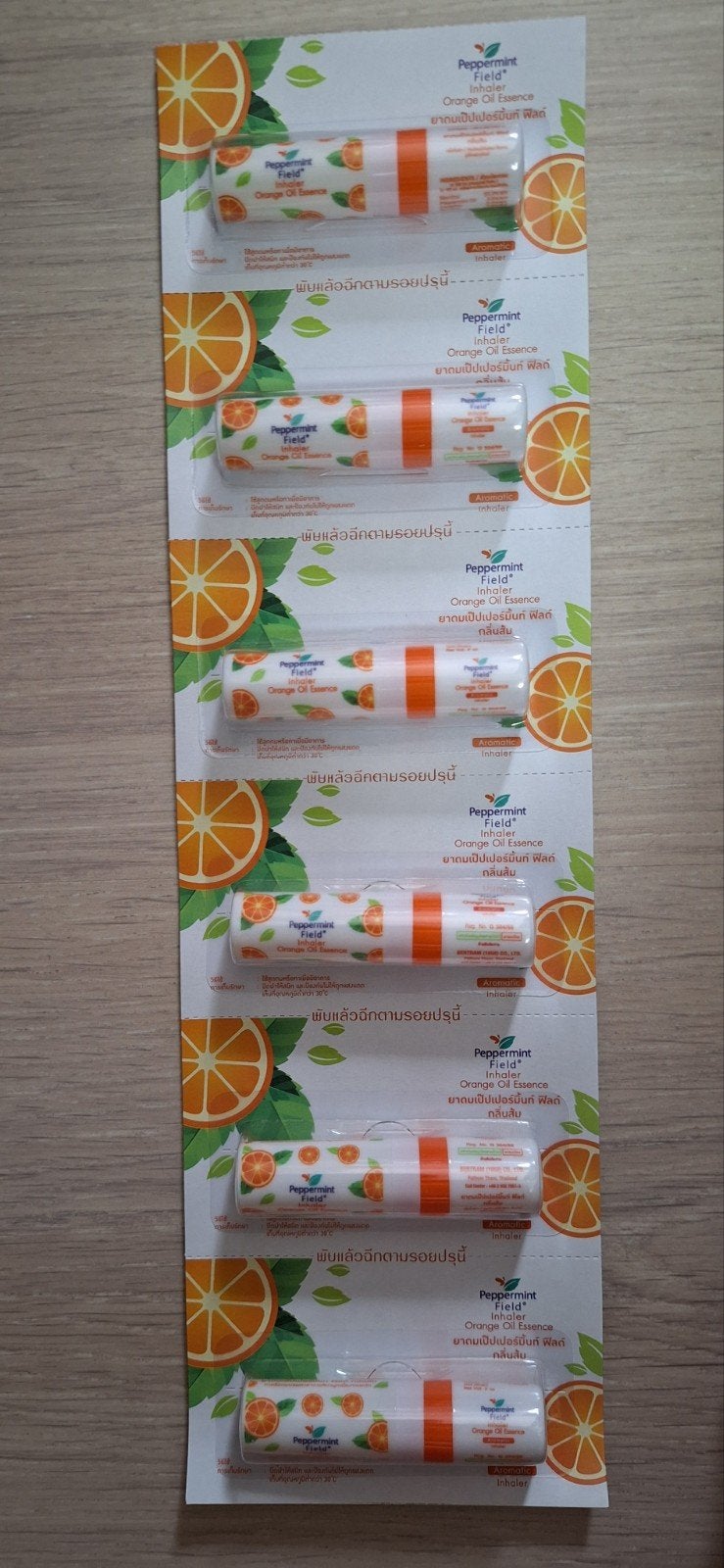 1x Neusinhaler met Sinaasappelolie Essence - 1 stuk, Ophalen of Verzenden, Nieuw, Aroma