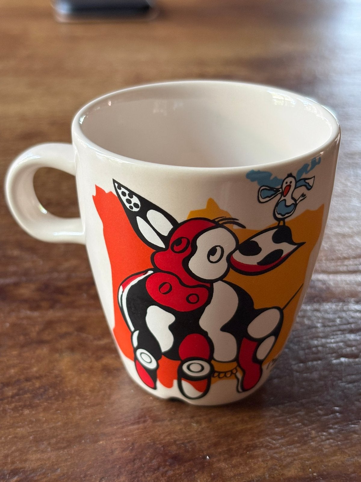 Douwe Egberts mokje, Huis en Inrichting, Keuken | Servies, Ophalen of Verzenden, Gebruikt, Overige stijlen, Kop(pen) en/of Schotel(s)