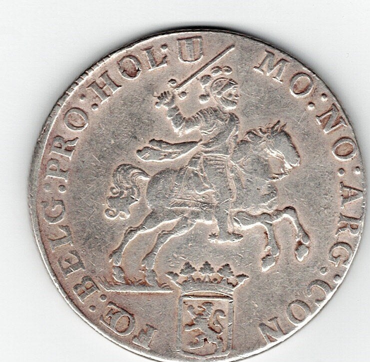 23-2102 Holland ducaton 1780, Postzegels en Munten, Vóór koninkrijk, Zilver, Losse munt, Overige waardes