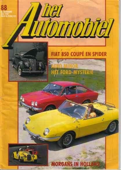Automobiel 88 1987 : Fiat 850 Sport Coupe & Spider - Ford V8, Ophalen of Verzenden, Gelezen, Algemeen