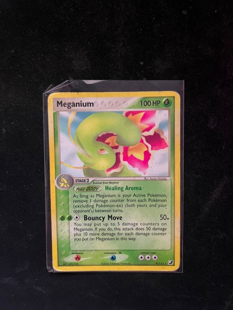 Meganium 9/115 - Pokemon kaart, Ophalen of Verzenden, Zo goed als nieuw
