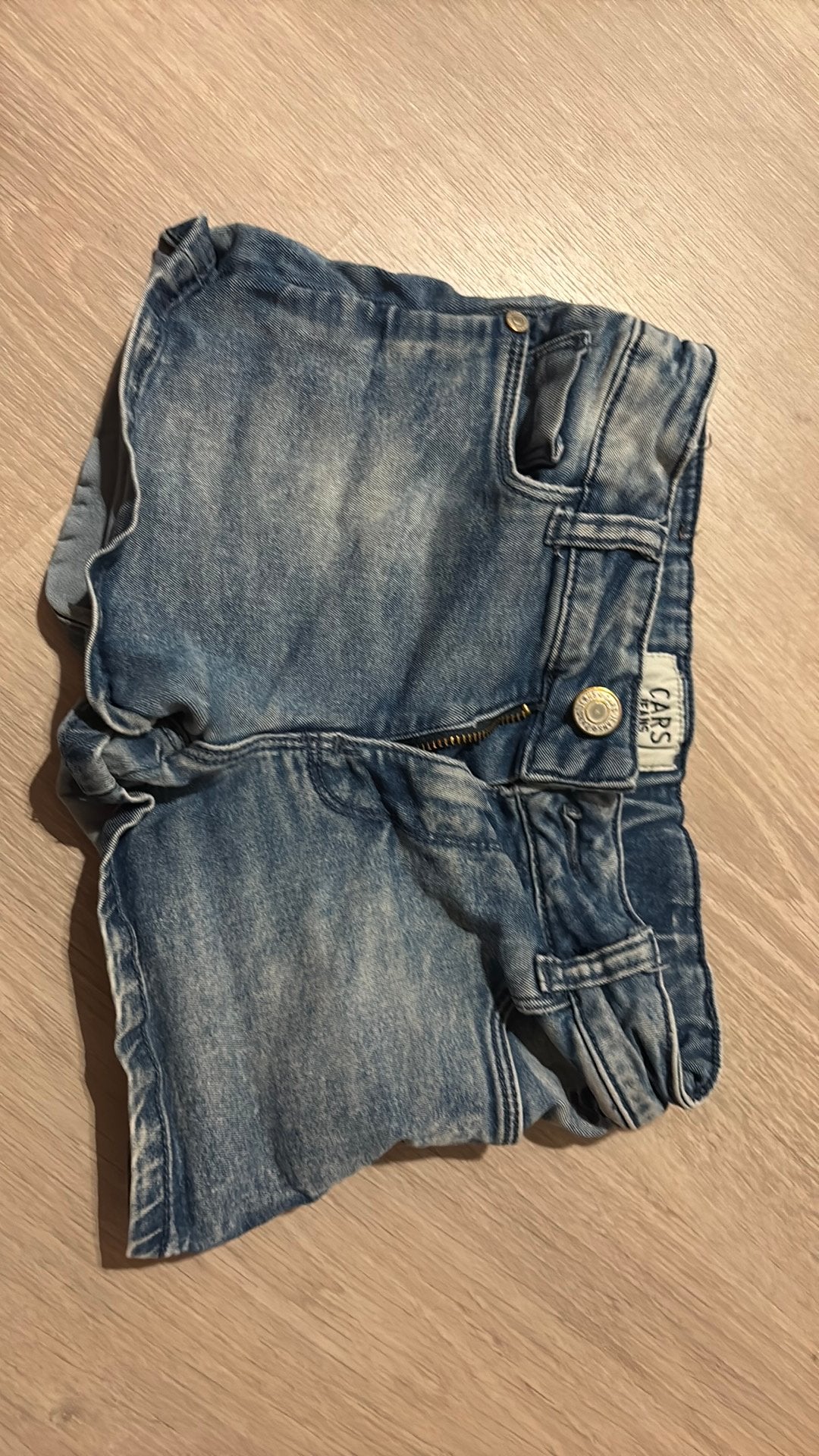 Korte spijker broek, Kinderen en Baby's, Ophalen of Verzenden, Zo goed als nieuw, Broek