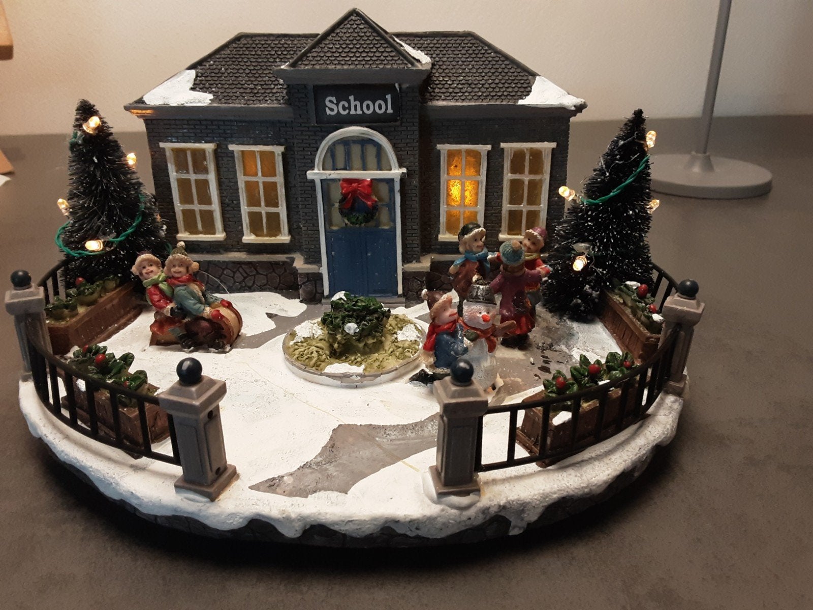 Typisch Hollands de School kerstdorp kersthuisje kerst, Ophalen of Verzenden