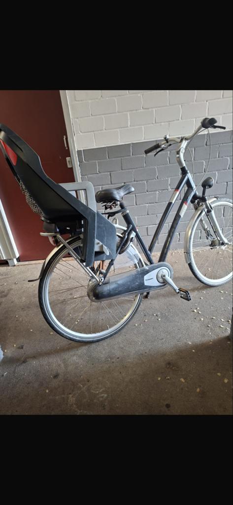 Mooie Giant Cosmo CS3 damesfiets met kinderzitje, Terugtraprem, 53 tot 56 cm, Versnellingen, Zo goed als nieuw