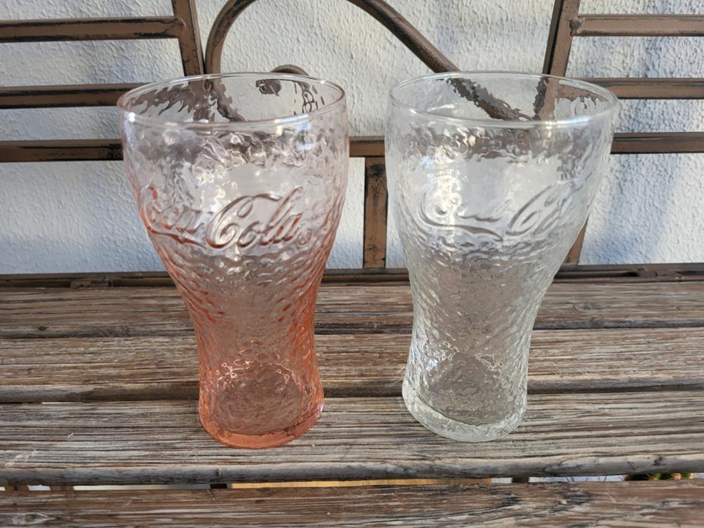 Coca Cola glazen Mc Donalds 2021 Frankrijk, Ophalen, Zo goed als nieuw, Frisdrankglas