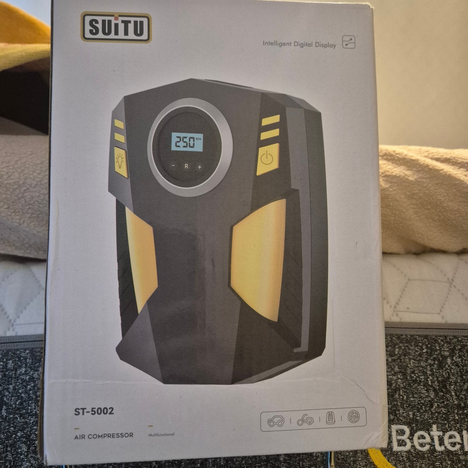 Suitu ST-5002 Draagbare 12V Luchtcompressor met Display, Ophalen of Verzenden, Nieuw