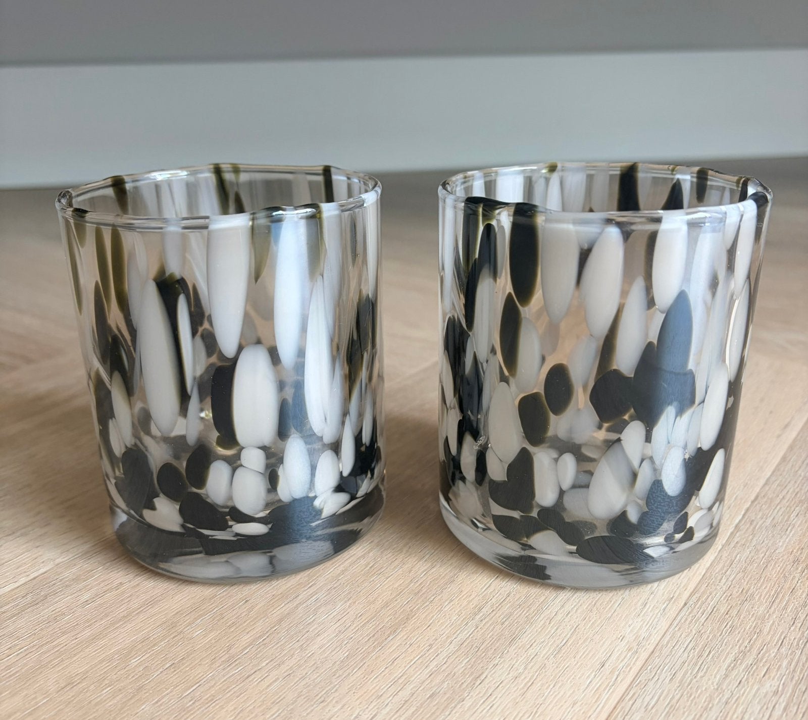 Nieuw 2 waxine theelichthouders Sizland design Japandi glas, 10 cm, Meerkleurig, Overige merken, Waxinelichthouder