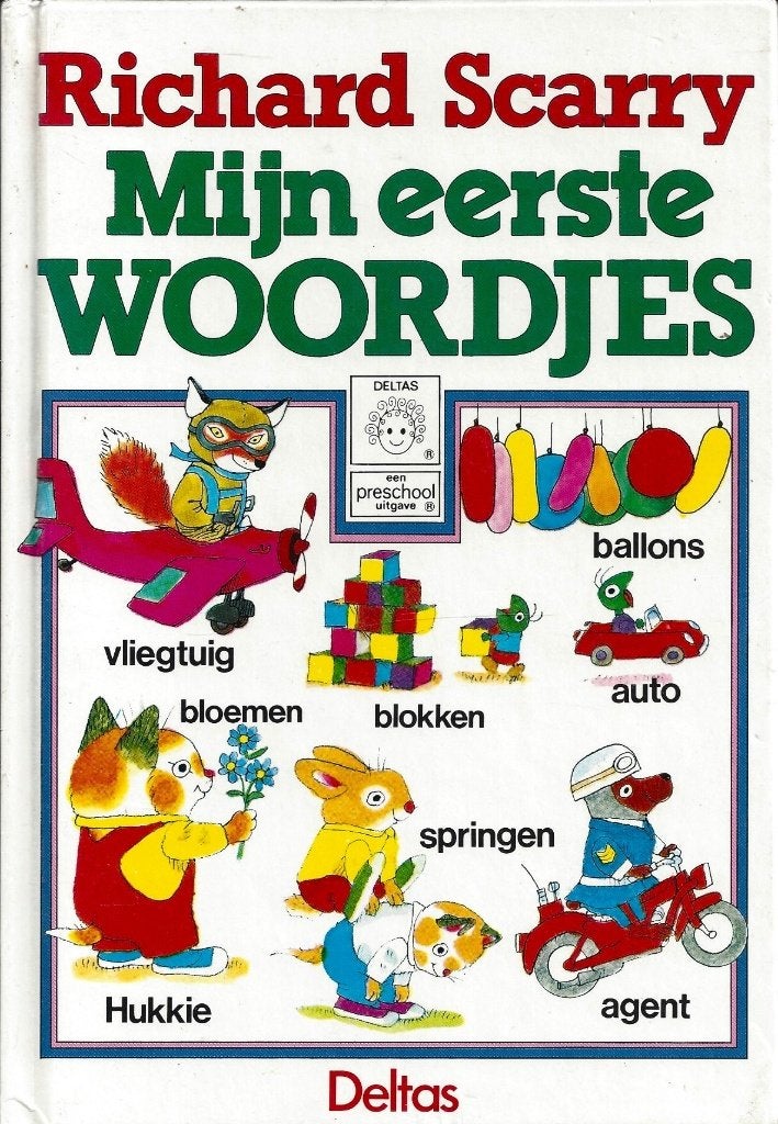 Rochard Scarry - Mijn eerste woordjes - ZGAN, Ophalen of Verzenden, Zo goed als nieuw, Fictie algemeen, 4 jaar