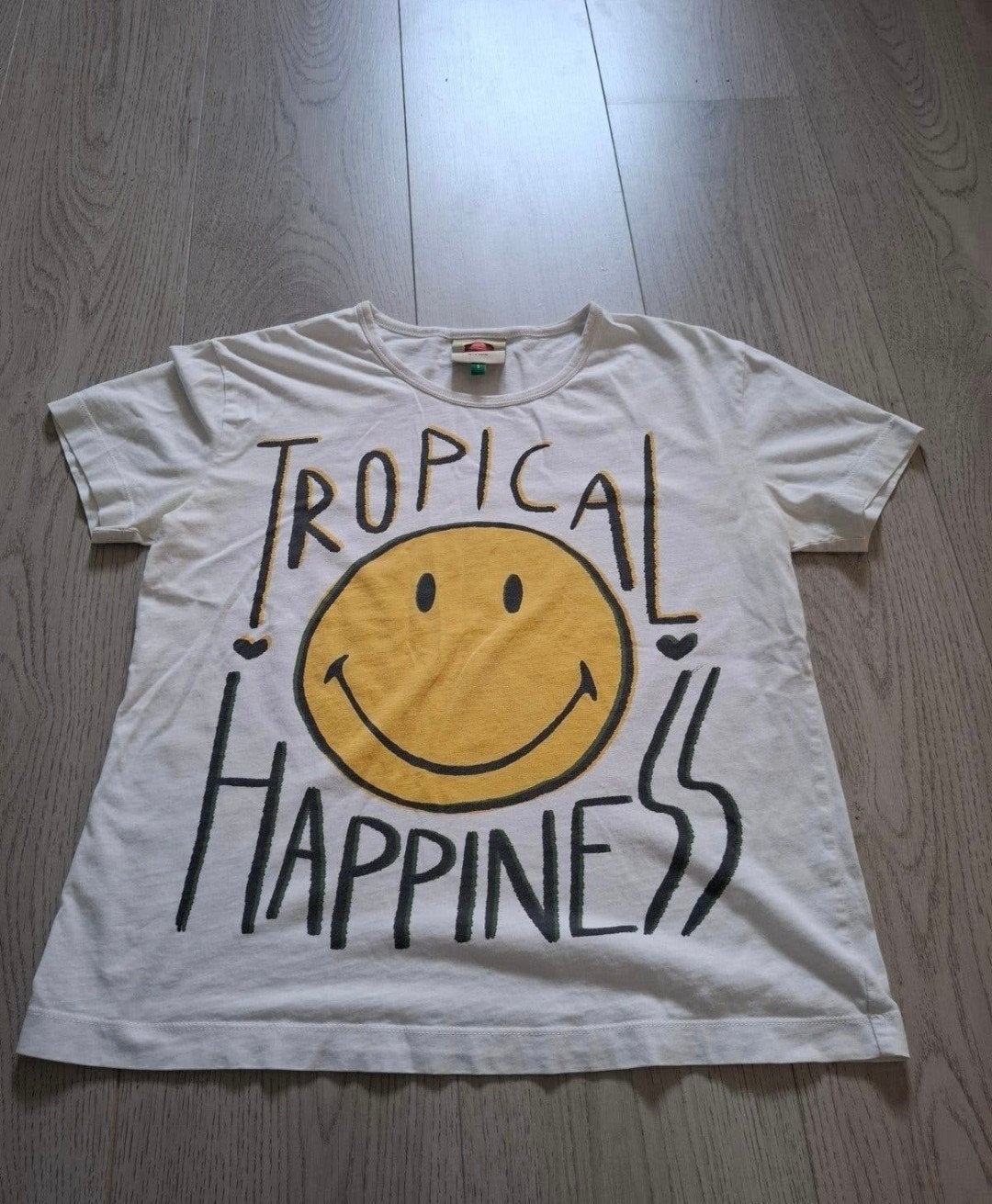 Smiley shirt, Kleding | Dames, Ophalen of Verzenden, Korte mouw, Maat 36 (S), Gedragen