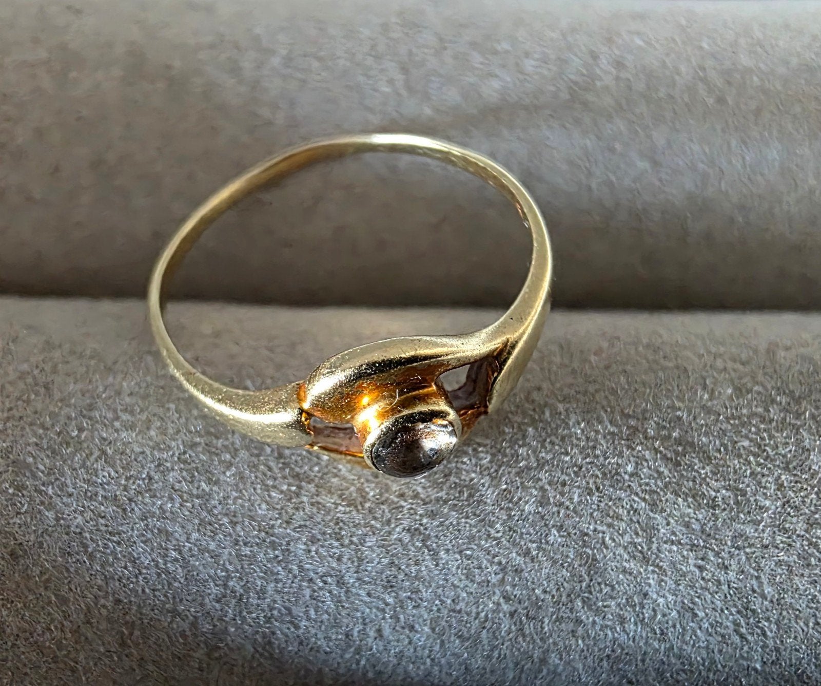 Gouden ring 14 karaat, Sieraden, Tassen en Uiterlijk, Ringen, Verzenden, Zo goed als nieuw, Dame, Goud