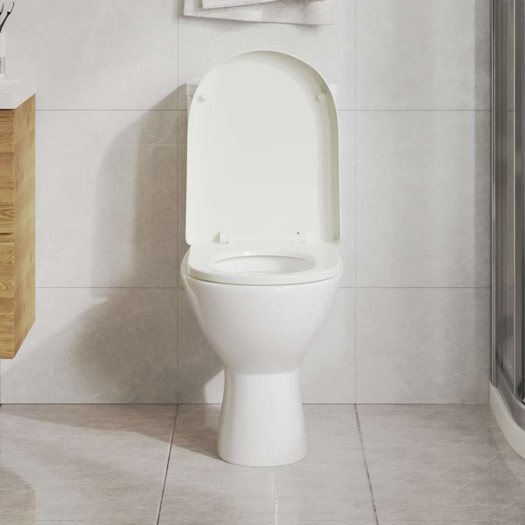Toiletbril toilet zitting softclose wcbril wit GRATIS BZRGD, Toilet-accessoire, Verzenden, Nieuw, Nvt