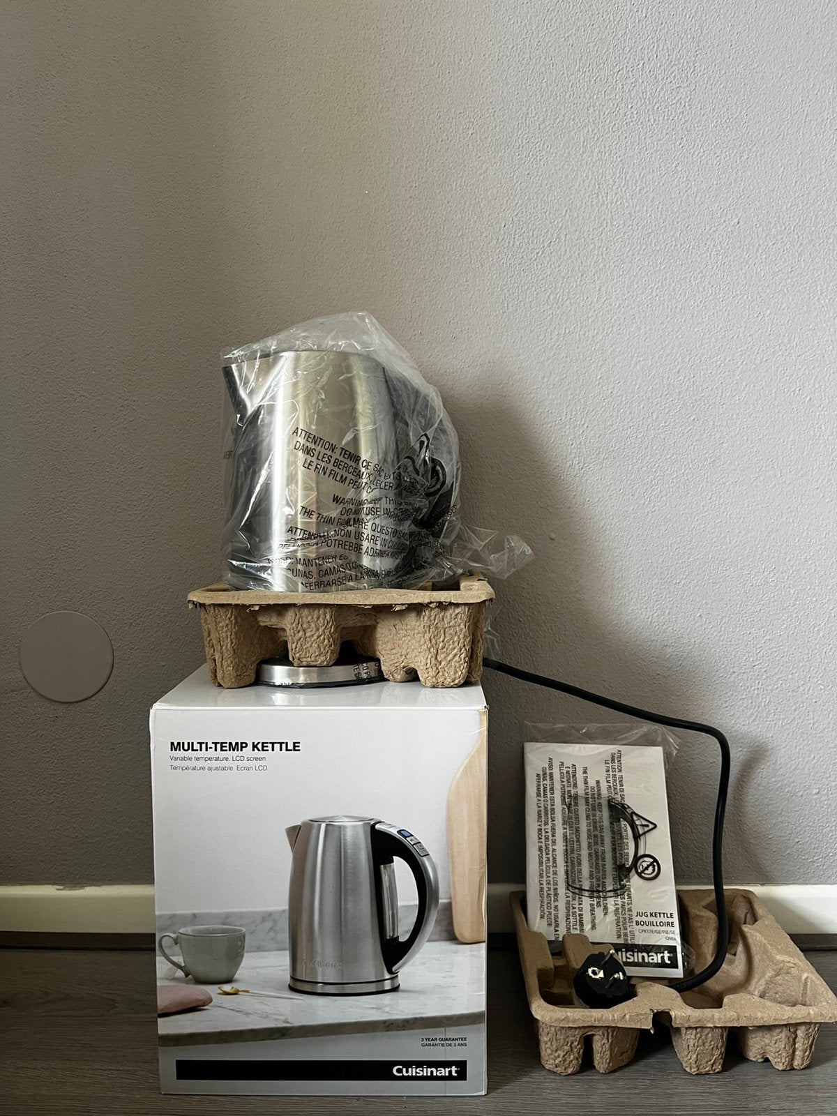 Cuisinart Multi-Temp Waterkoker - Nieuw in doos CPK17E, 1 tot 2 liter, Ophalen of Verzenden, Nieuw, Draadloos