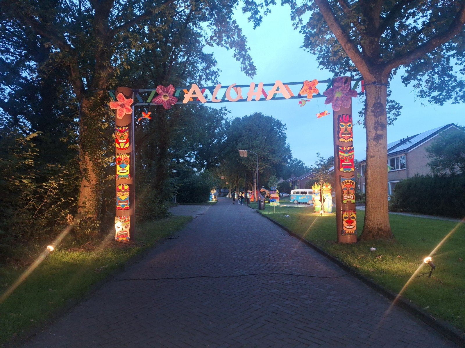 Straatversiering thema Hawaii, Hobby en Vrije tijd, Feestartikelen, Ophalen, Versiering