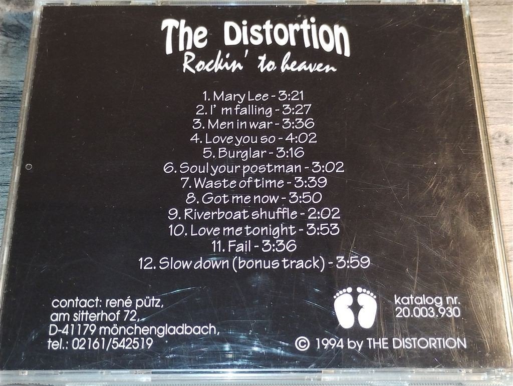 The Distortion - Rockin\' to Heaven [Gesigneerd], Cd's en Dvd's, Cd's | Rock, Ophalen of Verzenden, Zo goed als nieuw, Poprock