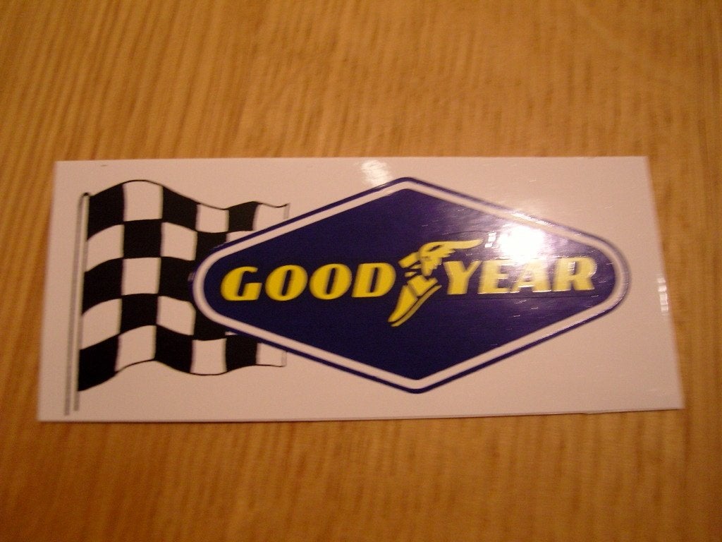 sticker GOOD YEAR  banden vlag *, Verzamelen, Ophalen, Zo goed als nieuw