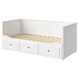 Bedbank Hemnes Ikea, Huis en Inrichting, Slaapkamer | Slaapbanken, Ophalen, Wit, 80 cm, 200 cm