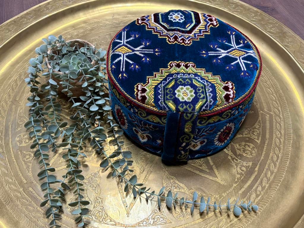 Handgemaakt meditatiekussen -Turks tapijt – boekweit vulling, ., Nieuw, Ophalen of Verzenden, Made by myself
