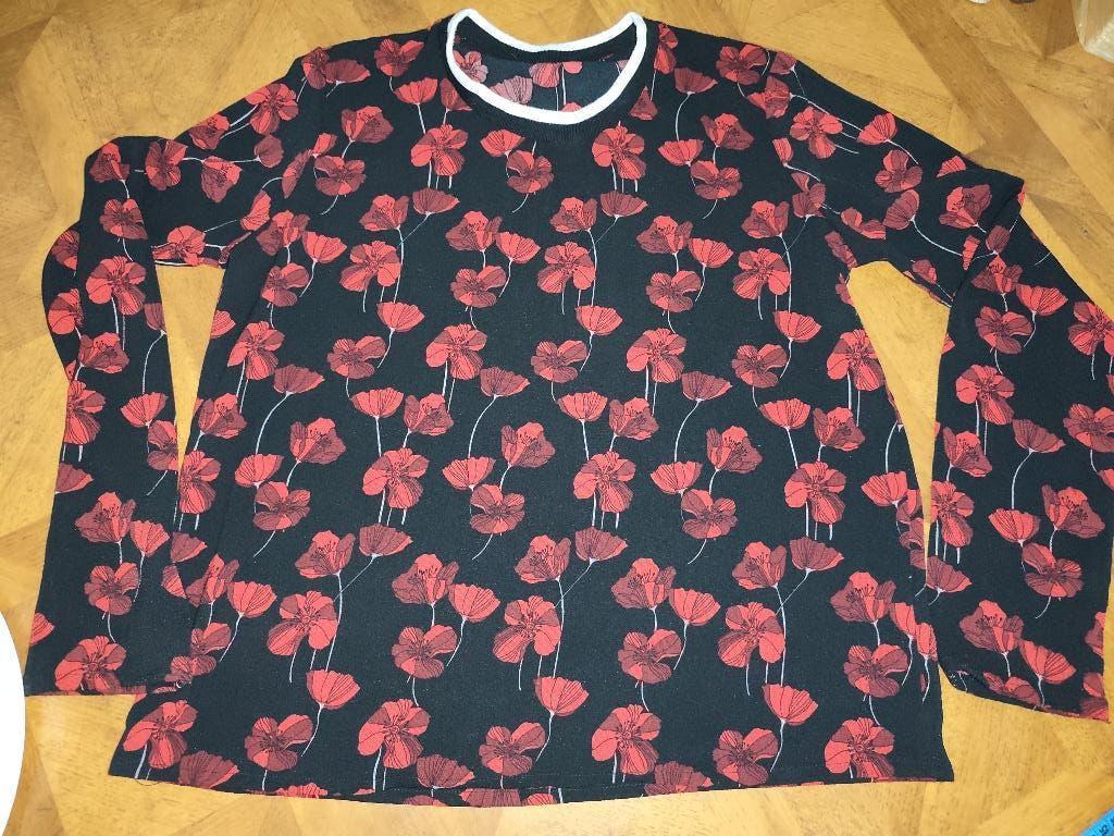 Blouse top met bloemen maat 40, Ophalen of Verzenden, Zo goed als nieuw, Maat 38/40 (M), Overige kleuren