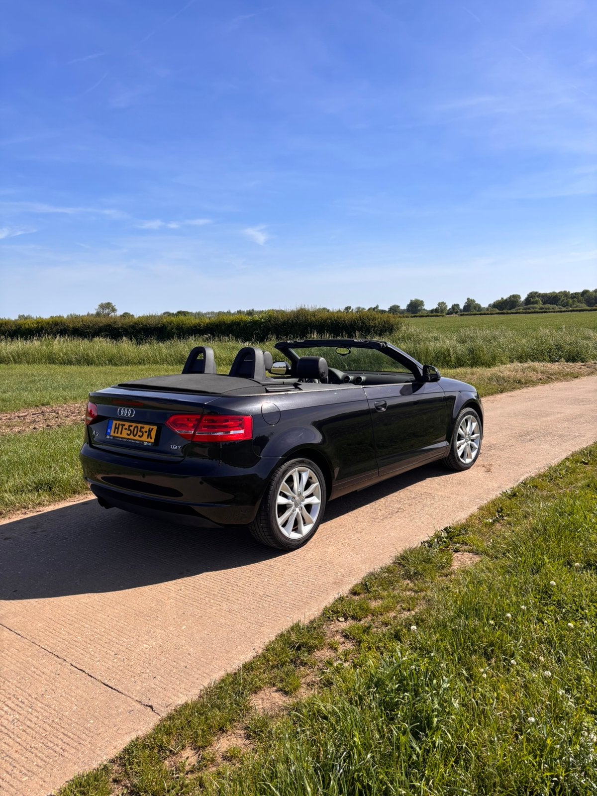 Audi A3 1.8 Tfsi Cabriolet 118KW 2008 Zwart, Auto's, Voorwielaandrijving, 4 cilinders, Cabriolet, Zwart
