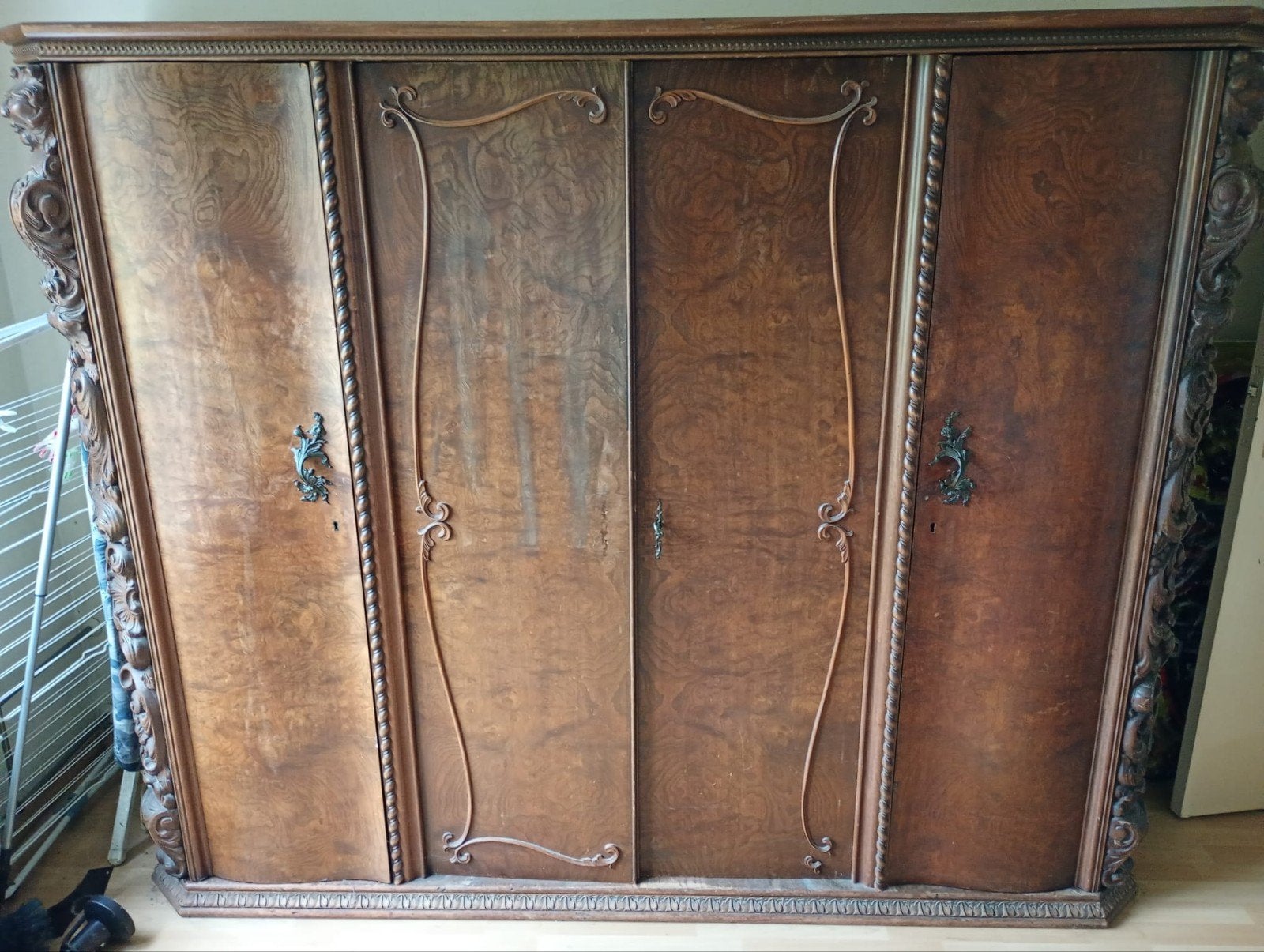 Antieke kledingkast, Huis en Inrichting, Ophalen, Gebruikt, 50 tot 75 cm, 150 tot 200 cm