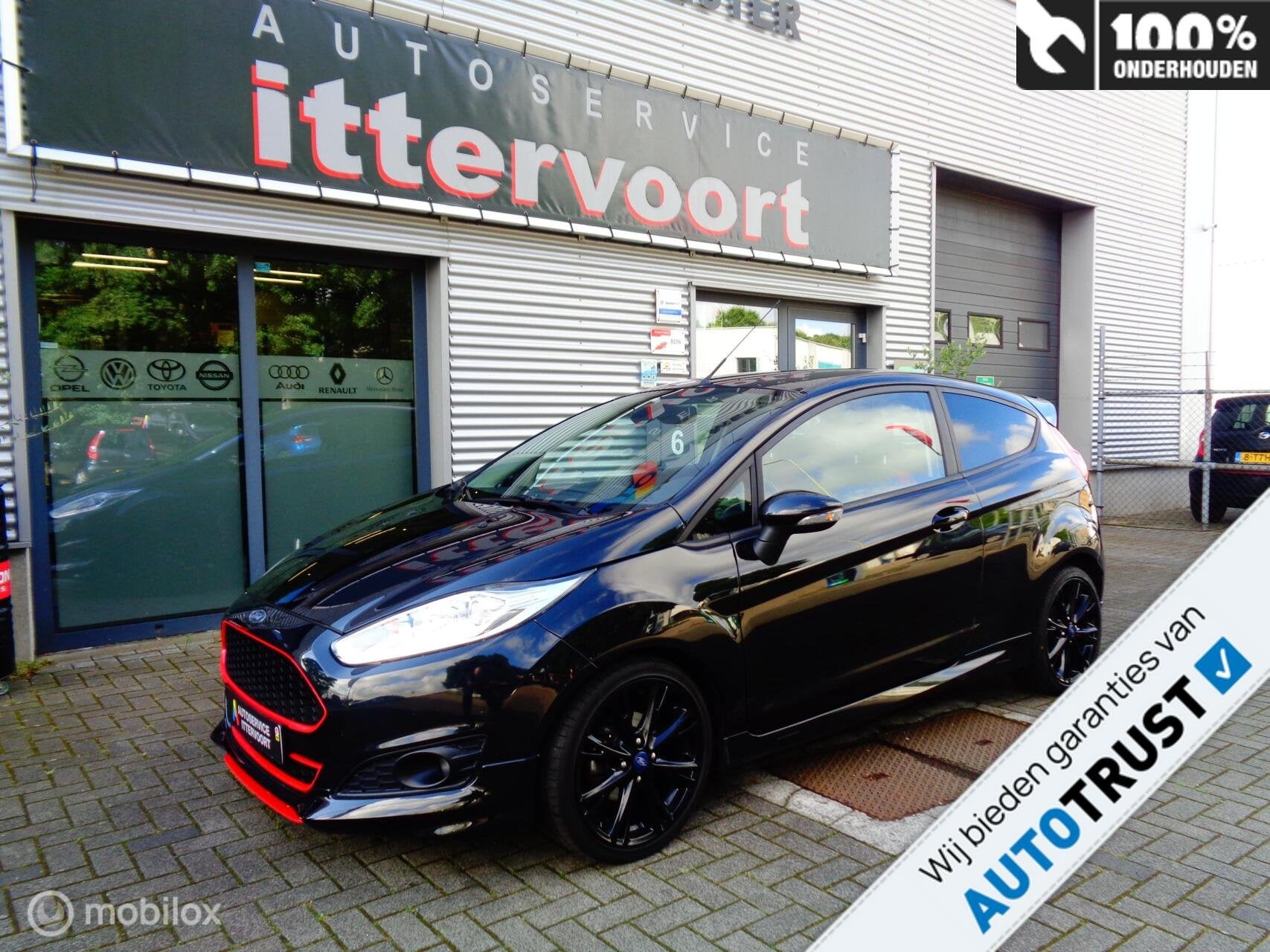 Ford Fiesta 1.0 EcoBoost Black Edition, Auto's, Stof, Euro 6, Zwart, Bedrijf