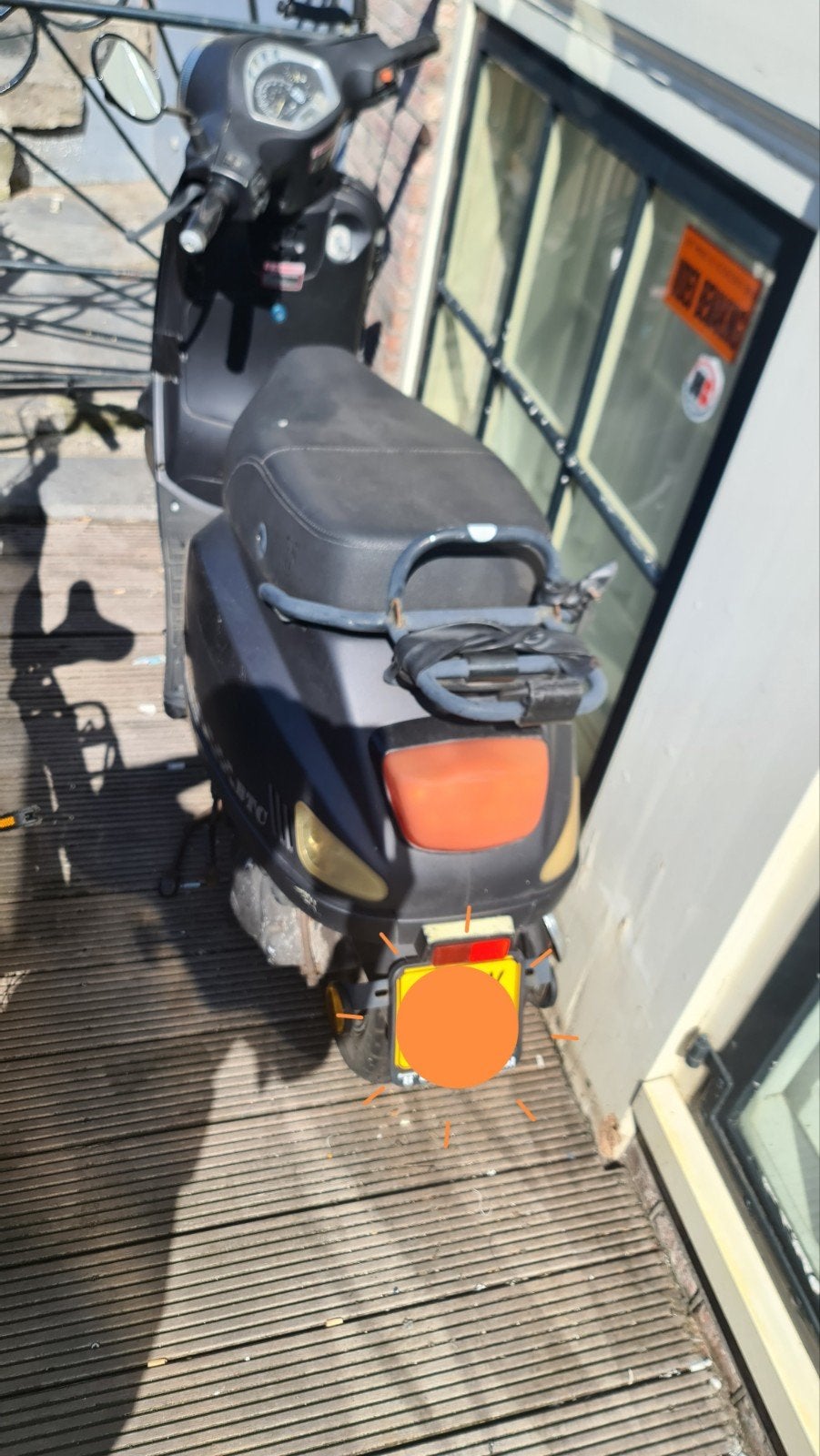 Scooter gratis op te halen BTC 2017 Riva, Fietsen en Brommers, Snorfietsen en Snorscooters, Ophalen, Gebruikt, Benzine, Overige merken