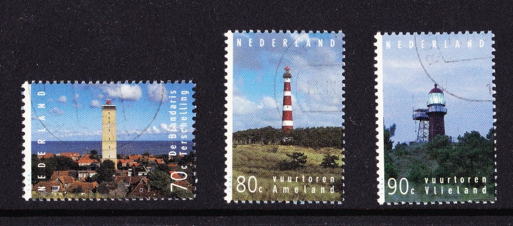 Nederland NVPH 1620-1622 gestempeld 2, Postzegels en Munten, Verzenden, Na 1940, Gestempeld