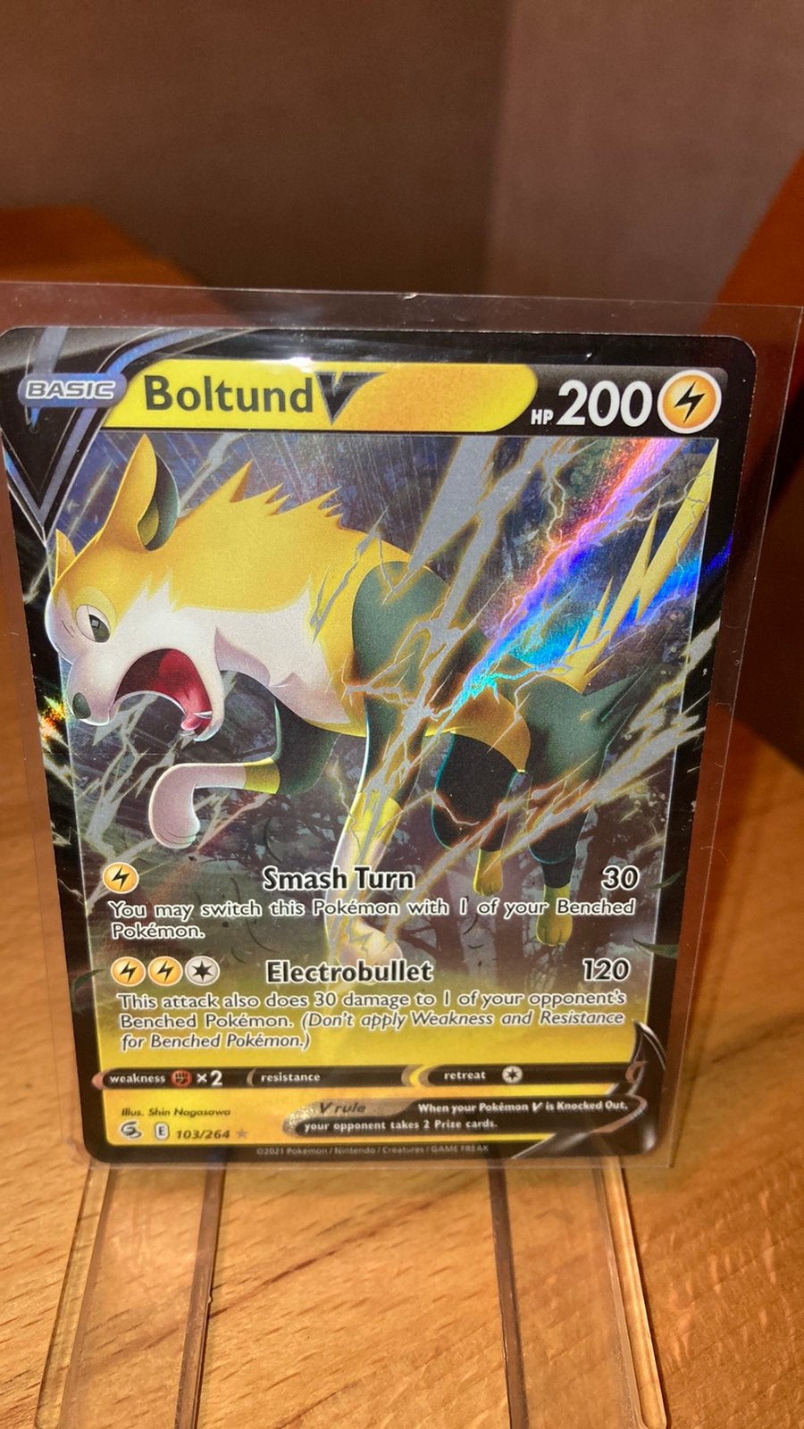 Pokemon Boltund V 103/264 Fusion Strike 3,00 euro, Ophalen of Verzenden, Zo goed als nieuw