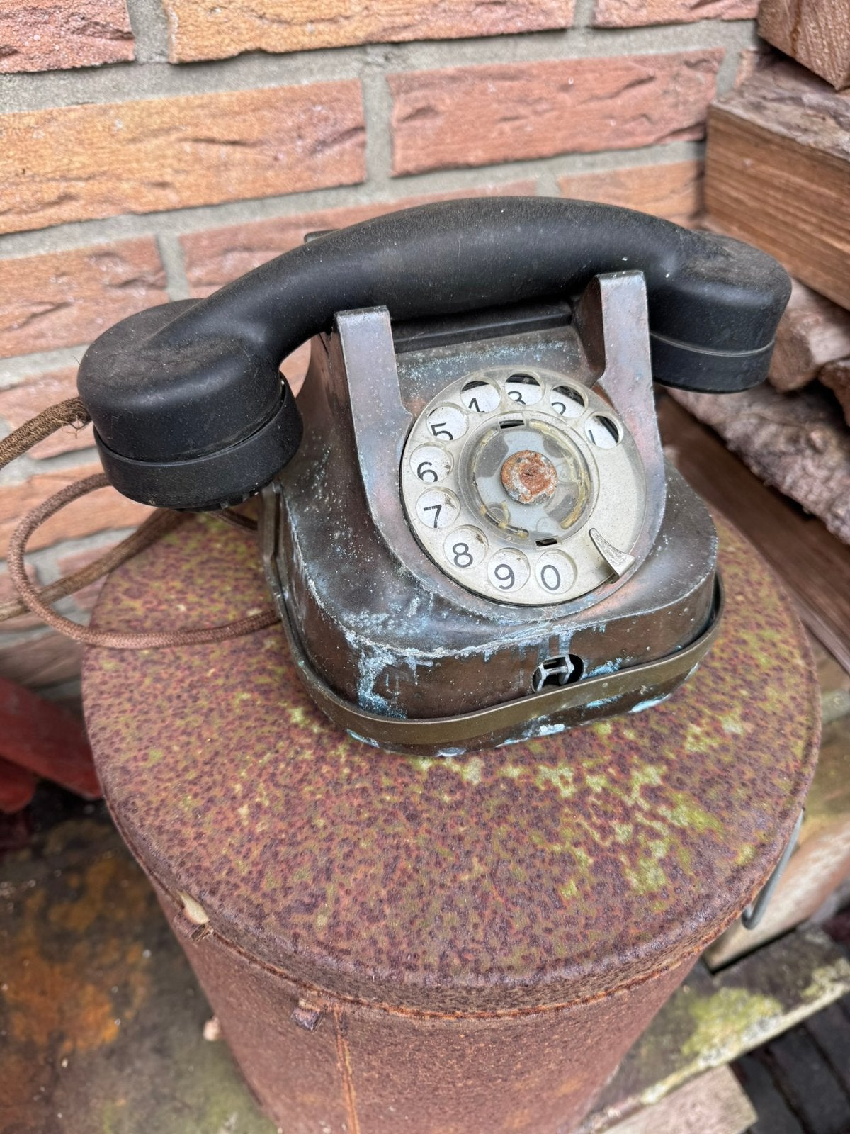 Antieke telefoon, Telecommunicatie, Vaste telefoons | Niet Draadloos, Ophalen of Verzenden, Zo goed als nieuw