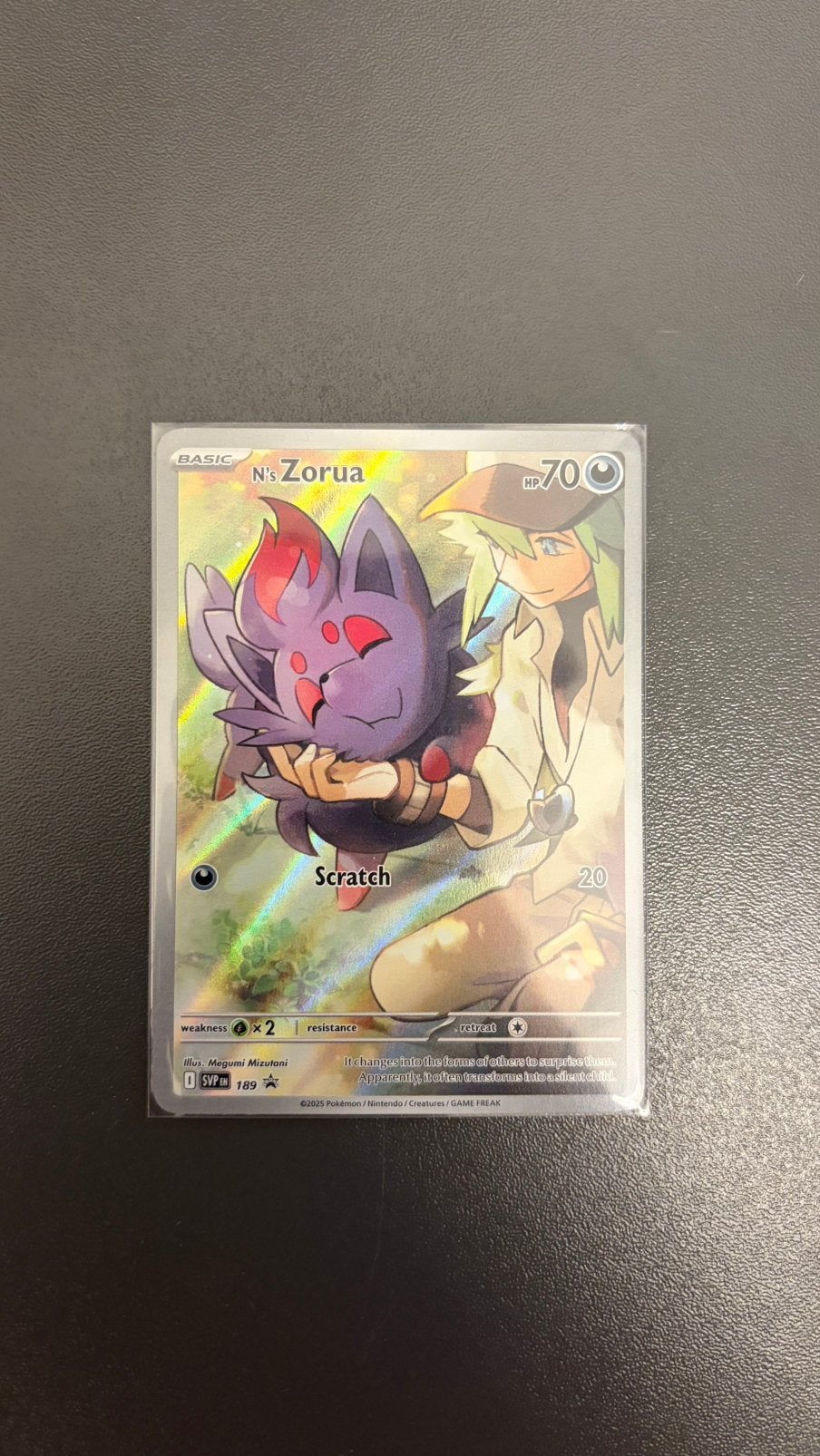 N’s Zorua SVPen 189, Ophalen of Verzenden, Nieuw, Losse kaart, Foil