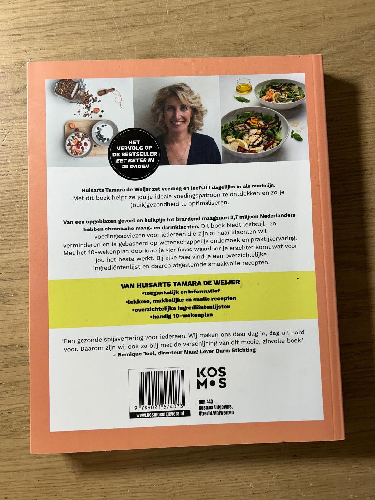Eet Beter voor je Maag & Darmen Huisarts Tamara de Weijer, Ophalen of Verzenden, Zo goed als nieuw