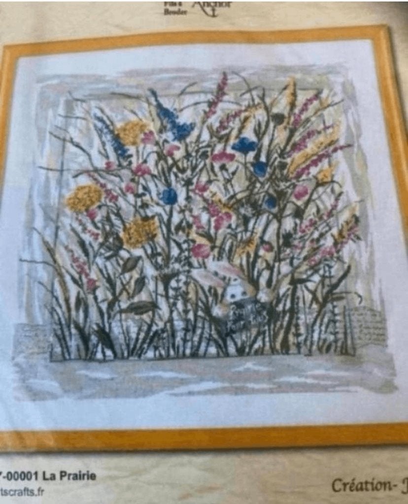 BORDUURPAKKET ROYAL PARIS "LA PRAIRIE", Verzenden, Nieuw, Handborduren, Borduurpakket